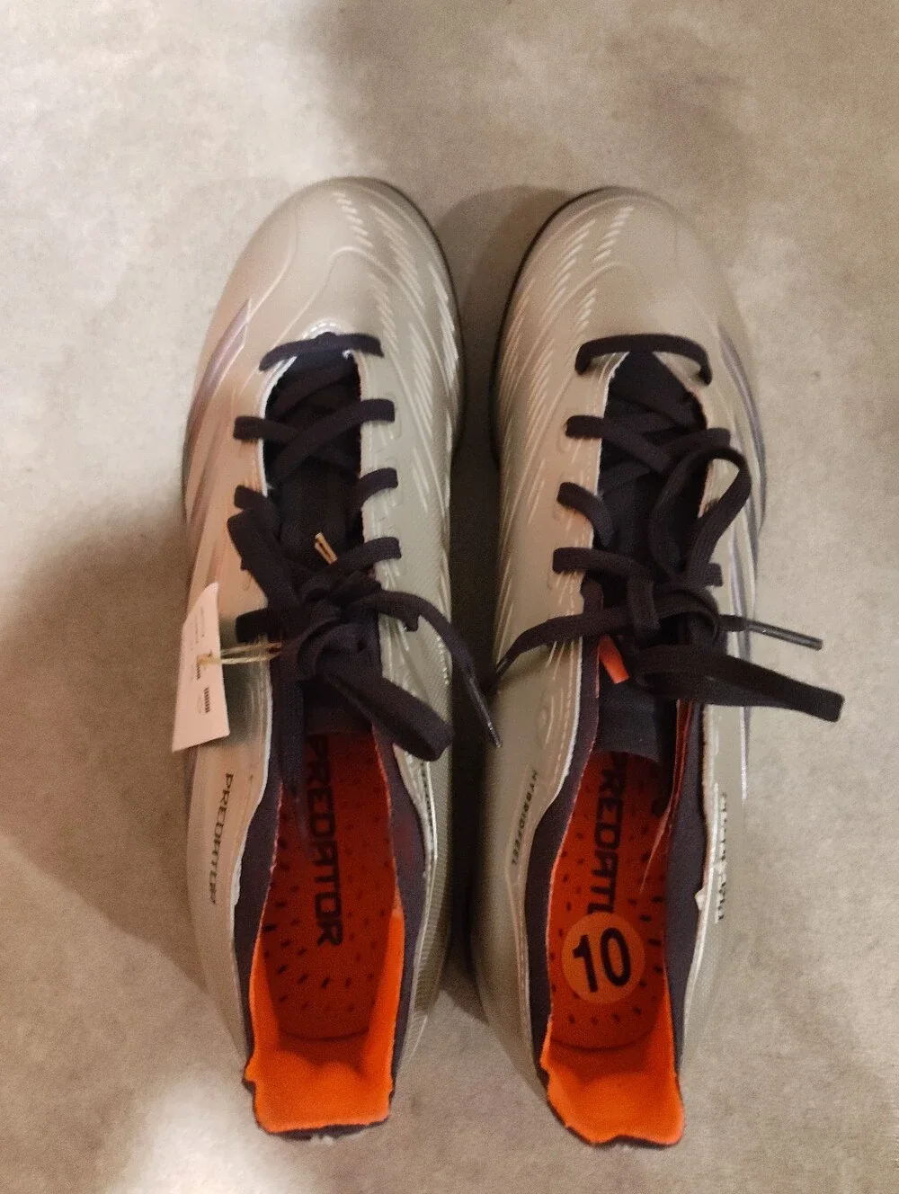 Adidas Predator League TF Platina Metallic Aurora Turbo IF6376 Men's Sz 10 NW/OB